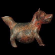Statue zoomorphe, chien gras